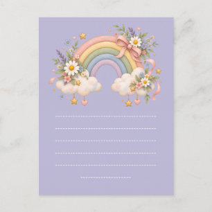 Cartes Pour Fêtes Annuelles Papeterie Arc-en-ciel Pastel