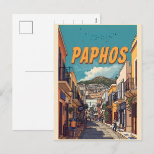 Cartes Pour Fêtes Annuelles Paphos Ville, Chypre souvenir de tournée