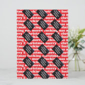 Cartes Pour Fêtes Annuelles Papier à envelopper de Noël pour ce branleur dans  (Debout devant)