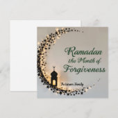 Cartes Pour Fêtes Annuelles Papier cadeau personnalisé thème Ramadan Kareem (Devant / Derrière)