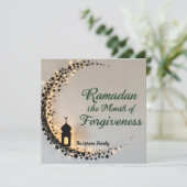 Cartes Pour Fêtes Annuelles Papier cadeau personnalisé thème Ramadan Kareem (Debout devant)