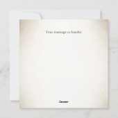 Cartes Pour Fêtes Annuelles Papier Harlequin Noir & Blanc Monogramme Personnal (Dos)