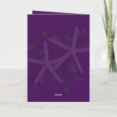 Cartes Pour Fêtes Annuelles Papier photo de Noël violet (Dos)