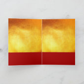 Cartes Pour Fêtes Annuelles Papier Red Gold Pig 2019 Vertical Greeting Card (Intérieur)