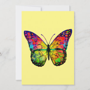 CARTES POUR FÊTES ANNUELLES PAPILLON ABSTRAIT