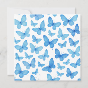 Cartes Pour Fêtes Annuelles Papillon bleu