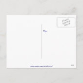 Cartes Pour Fêtes Annuelles Papillon bleu (Dos)