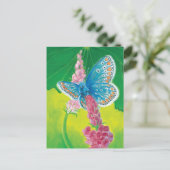 Cartes Pour Fêtes Annuelles Papillon bleu de Chapmans (thersites en polyommatu (Debout devant)