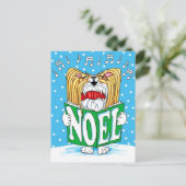 Cartes Pour Fêtes Annuelles Papillon Christmas Caroler RW (Debout devant)