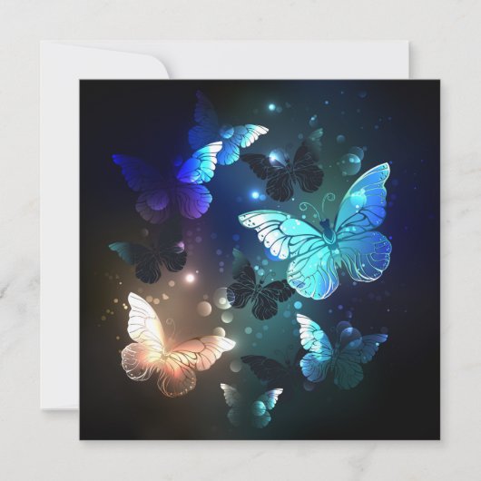 Cartes Pour Fêtes Annuelles Papillon de nuit (Devant)