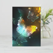 Cartes Pour Fêtes Annuelles Papillon lumineux et papillons de nuit (Debout devant)