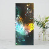 Cartes Pour Fêtes Annuelles Papillon lumineux et papillons de nuit (Debout devant)