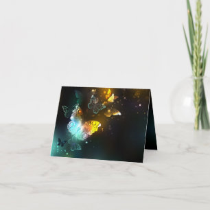 Cartes Pour Fêtes Annuelles Papillon lumineux et papillons de nuit