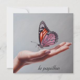 Cartes Pour Fêtes Annuelles Papillon Monarch Inspiration Nom Personnalisé
