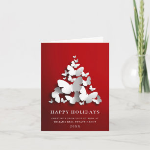 Cartes Pour Fêtes Annuelles Papillon Monarque Noël Accueil d'entreprise