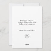 Cartes Pour Fêtes Annuelles Papillon Monarque Noël Accueil d'entreprise (Dos)