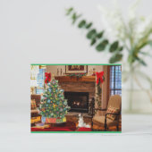 Cartes Pour Fêtes Annuelles Papillon Père Noël (Debout devant)