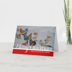 Cartes Pour Fêtes Annuelles Papillons et Reine Fée Papillons Fées