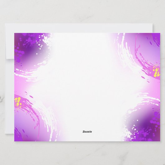 Cartes Pour Fêtes Annuelles Papillons Monarque sur Arrière - plan pourpre (Dos)