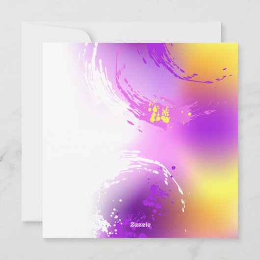 Cartes Pour Fêtes Annuelles Papillons Monarque sur Arrière - plan pourpre (Dos)