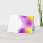 Cartes Pour Fêtes Annuelles Papillons Monarque sur Arrière - plan pourpre (Dos)