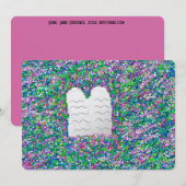 Cartes Pour Fêtes Annuelles Pâque Pesach Dix Commandements (Devant / Derrière)