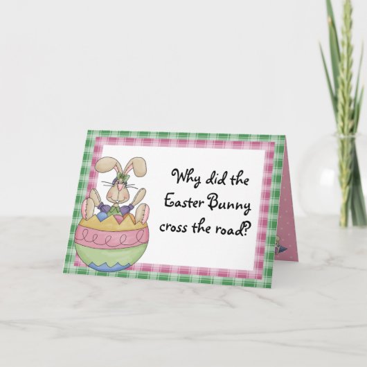 Cartes Pour Fêtes Annuelles Pâques amusantes (Devant)