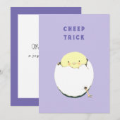 Cartes Pour Fêtes Annuelles Pâques amusantes (Devant / Derrière)