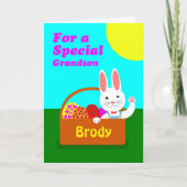 Cartes Pour Fêtes Annuelles Pâques avant faite sur commande pour le (Devant)