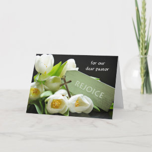 Cartes Pour Fêtes Annuelles Pâques avant faite sur commande pour le pasteur,