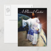 Cartes Pour Fêtes Annuelles Pâques bénis (Devant / Derrière)