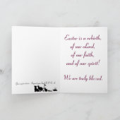 Cartes Pour Fêtes Annuelles Pâques bénis (Intérieur)