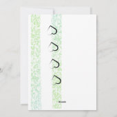 Cartes Pour Fêtes Annuelles Pâques blanches de fleurs roses (Dos)