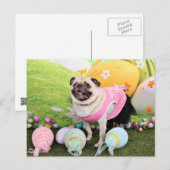 Cartes Pour Fêtes Annuelles Pâques - Carlin - Hannah (Devant / Derrière)