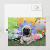 Cartes Pour Fêtes Annuelles Pâques - Carlin - Louie (Devant / Derrière)