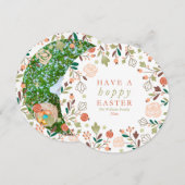 Cartes Pour Fêtes Annuelles Pâques chanceux (Devant / Derrière)