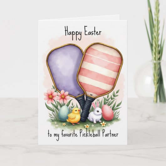Cartes Pour Fêtes Annuelles Pâques Dinks & Paddle Winks (Devant)
