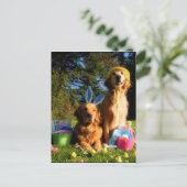 Cartes Pour Fêtes Annuelles Pâques d'or (Debout devant)