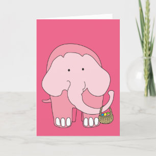 Cartes Pour Fêtes Annuelles Pâques est aussi pour les éléphants !