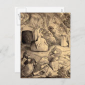 Cartes Pour Fêtes Annuelles Pâques et palmiers Dimanche Crossages et scènes (Devant / Derrière)