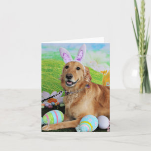 Cartes Pour Fêtes Annuelles Pâques - Golden Retriever - Molly