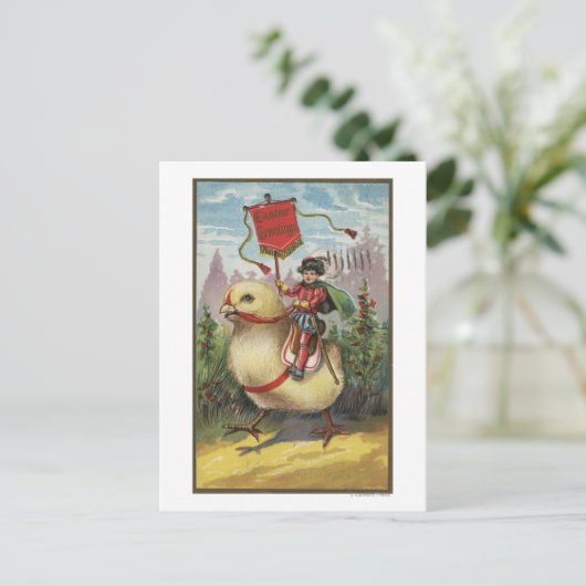 Cartes Pour Fêtes Annuelles Pâques GreetingsPrince placé sur un poussin (Debout devant)