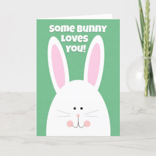 Cartes Pour Fêtes Annuelles Pâques Heureuses Pour Tous Les Gens Que Bunny Vous