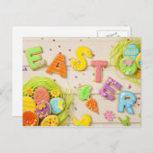 Cartes Pour Fêtes Annuelles pâques heureux (Devant / Derrière)