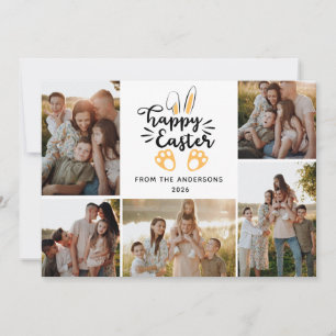 Cartes Pour Fêtes Annuelles Pâques heureux minimaliste moderne élégant 5 Photo