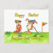 Cartes Pour Fêtes Annuelles Pâques joyeuses pour les golfeurs par Nicole Janes (Devant)