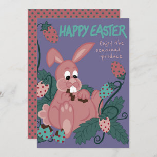 Cartes Pour Fêtes Annuelles Pâques - Lapin Positif Corps - Produits Saisonnier