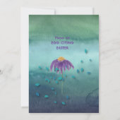 Cartes Pour Fêtes Annuelles Pâques lapin tenant du poulet (Dos)