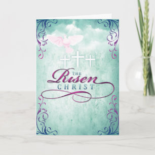 Cartes Pour Fêtes Annuelles Pâques - Le Christ ressuscité