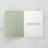 Cartes Pour Fêtes Annuelles Pâques Lily sur vert (Intérieur)